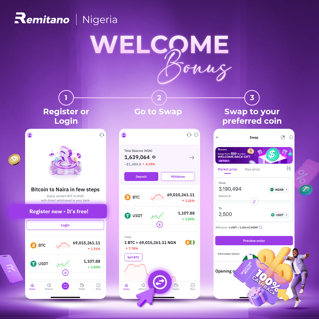 Welcom Bonus Remitano